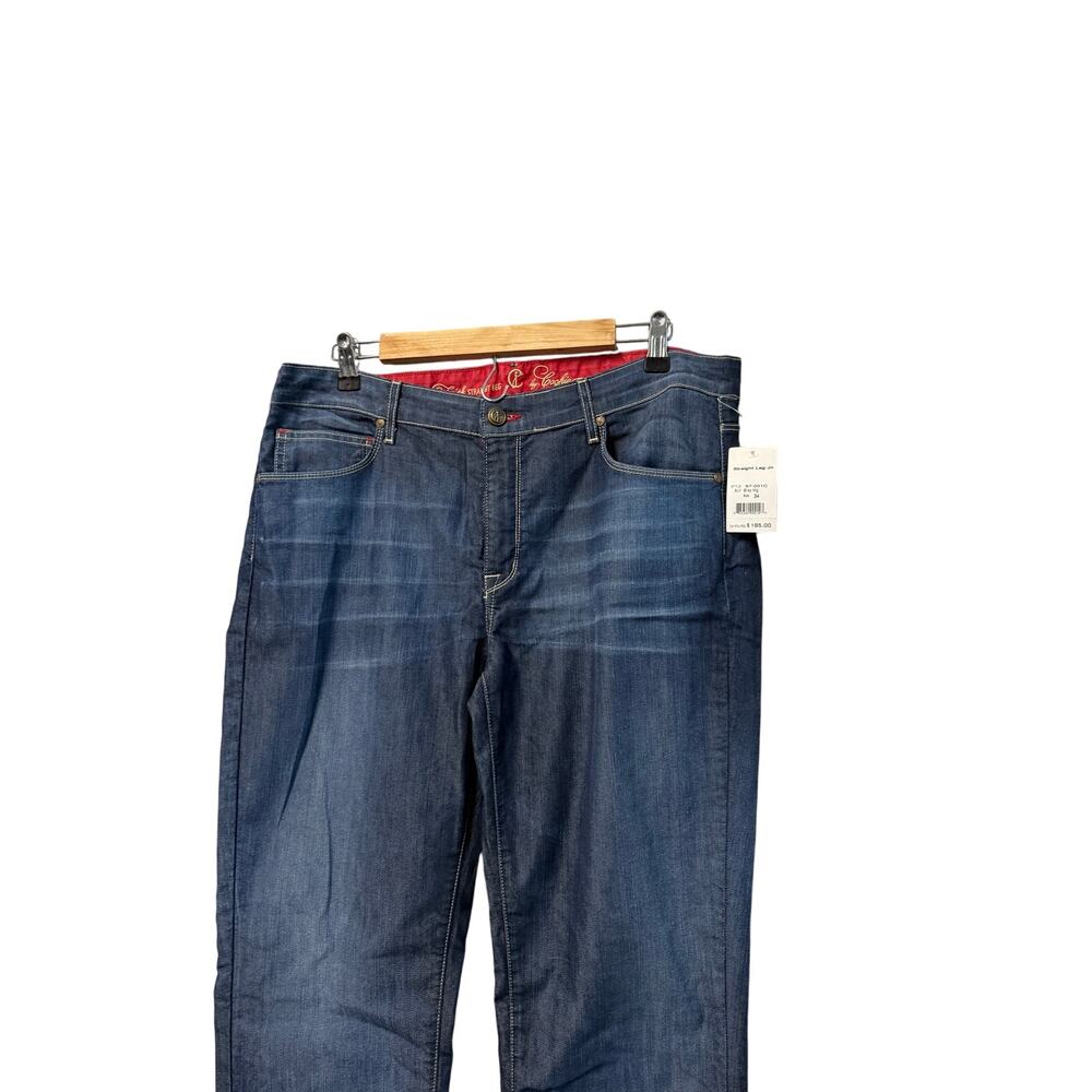 CJ by Cookie Johnson Faith Straight denim jeans washed blue Sz 34 silky vtg - Picture 6 of 12
